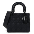Ultra Matte Calfskin Cannage Small My ABCDior Lady Dior Black