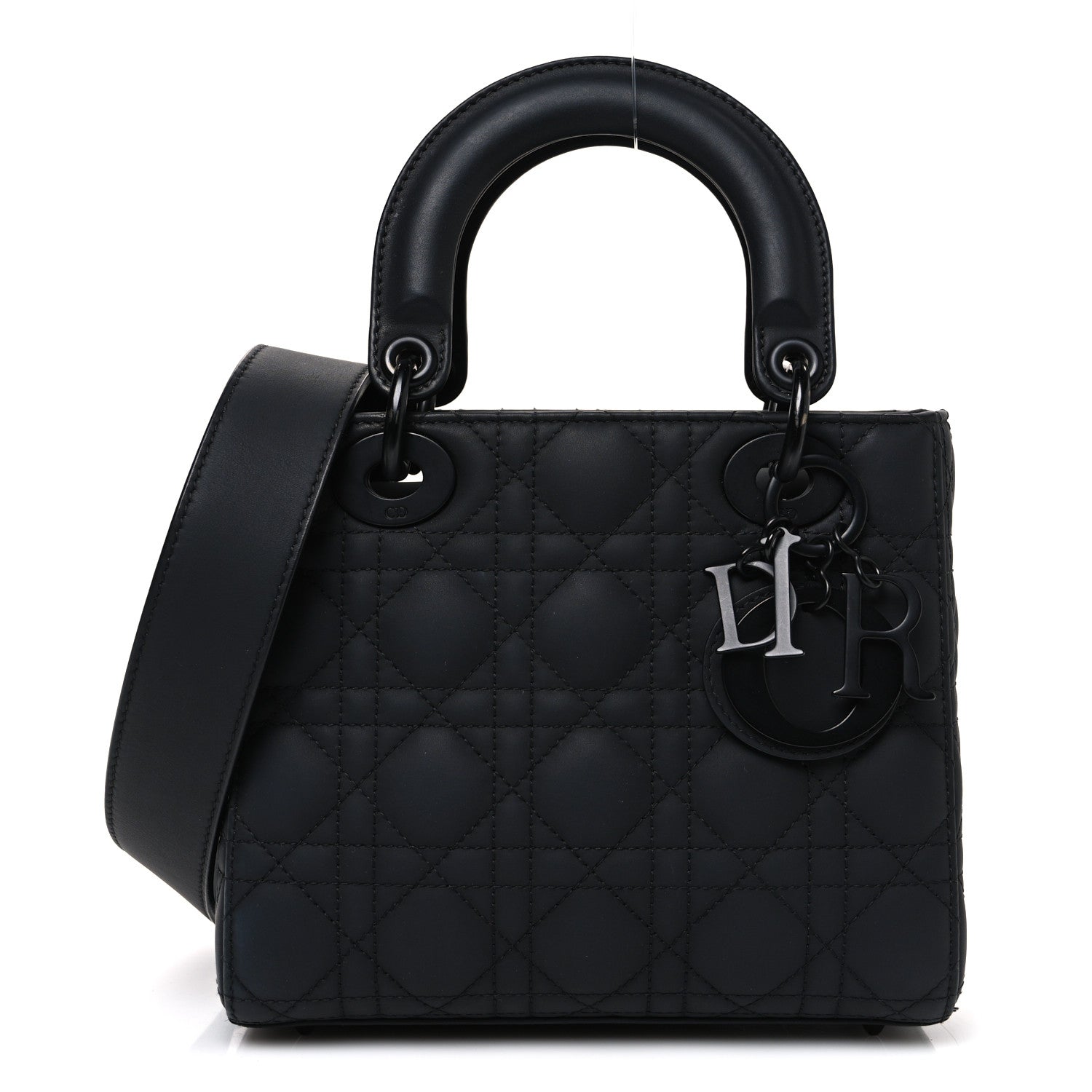 Ultra Matte Calfskin Cannage Small My ABCDior Lady Dior Black