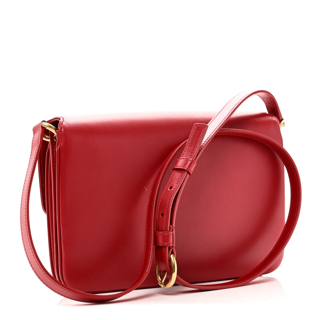 Smooth Calfskin Le Maillon Satchel Rouge Eros