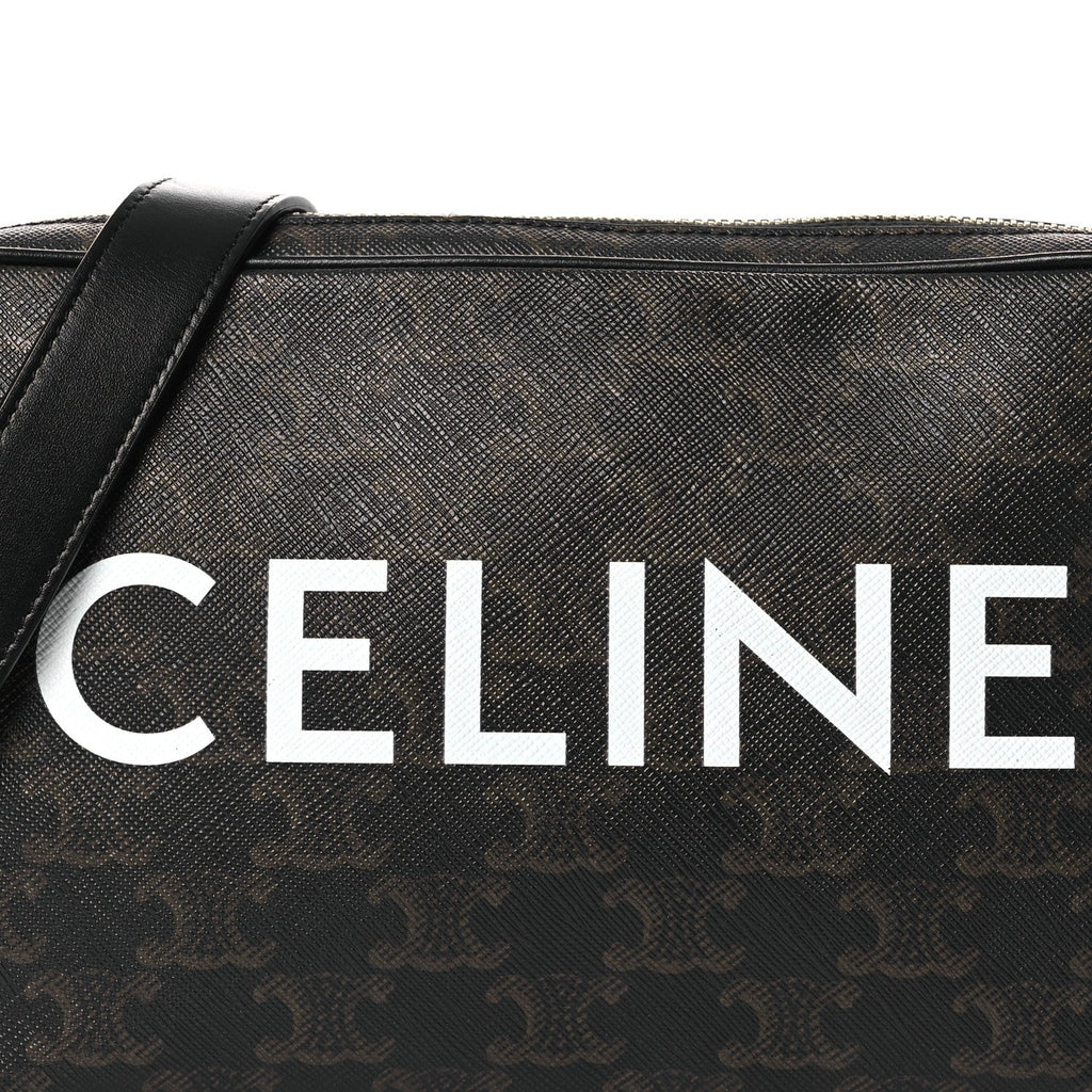 Triomphe Canvas Medium Messenger Bag Black