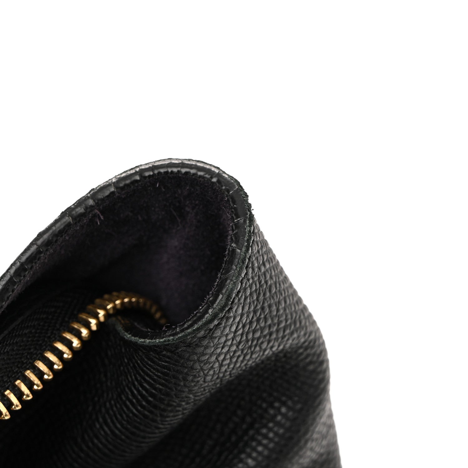 Grained Calfskin Mini Belt Bag Black