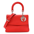 Calfskin Small Be Dior Flap Red