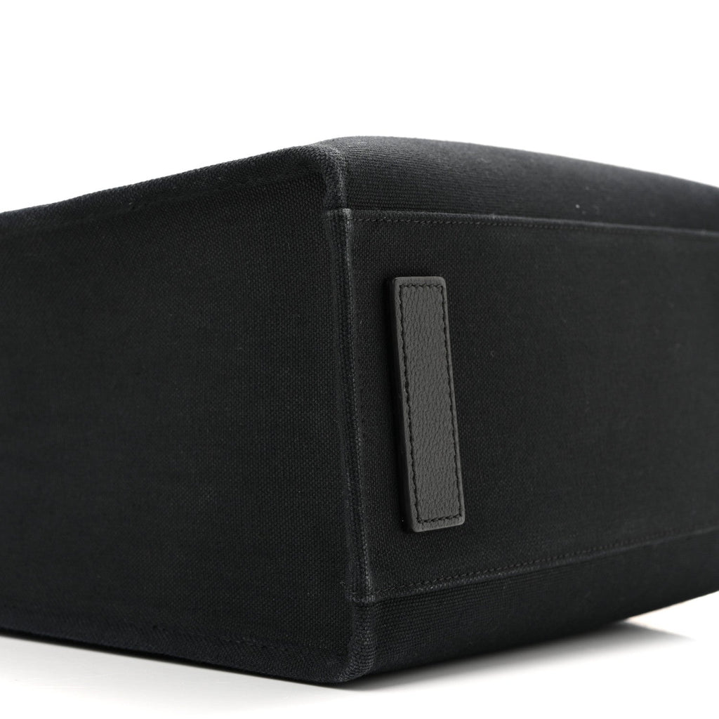Canvas Calfskin La Medusa Small Tote Black