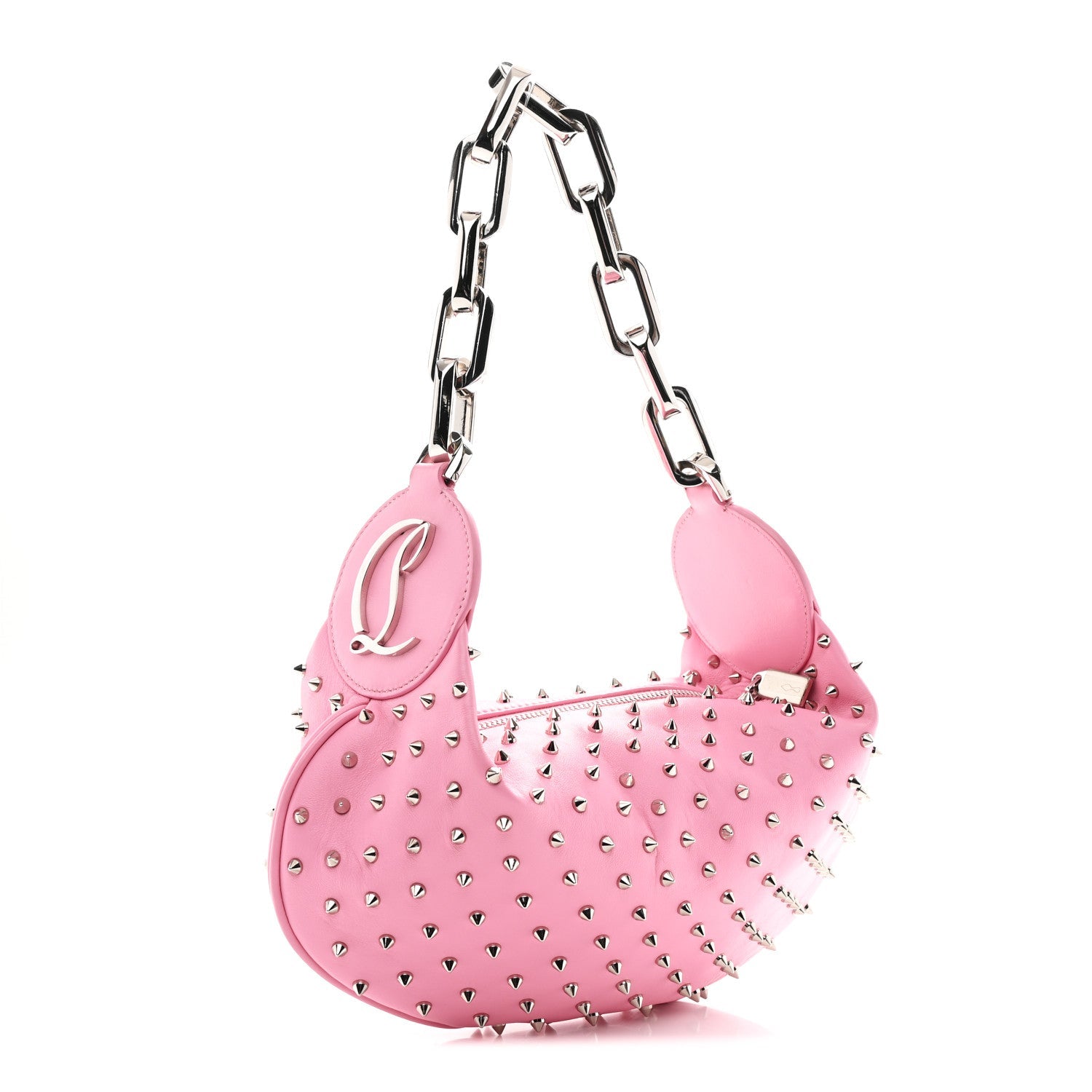 Calfskin Studded Le 54 Shoulder Bag Calipso
