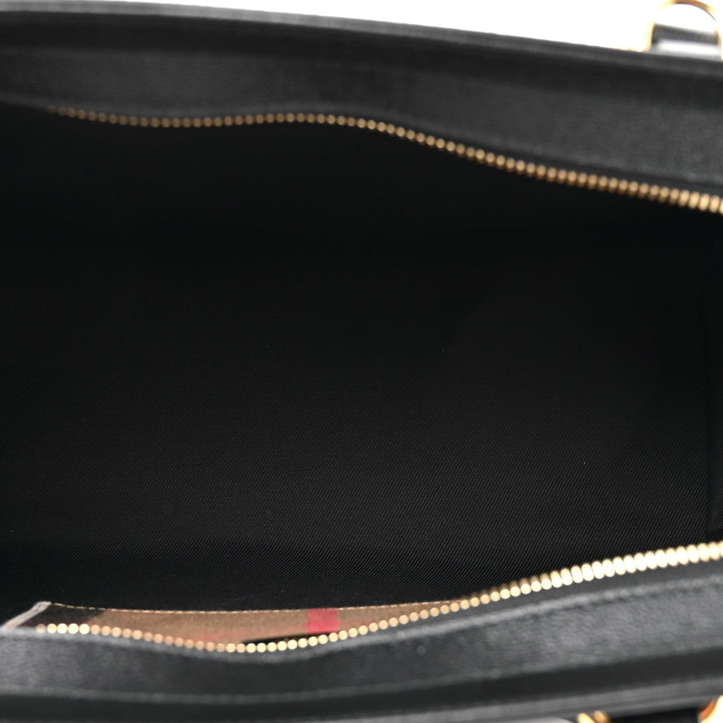 Calfskin Mega Check Small Banwell Tote Black