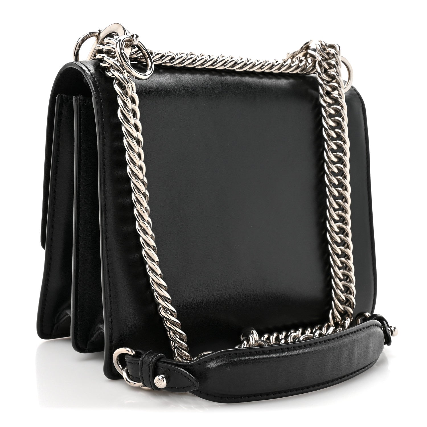 Vitello Liberty Studded Small Kan I Shoulder Bag Black Multicolor