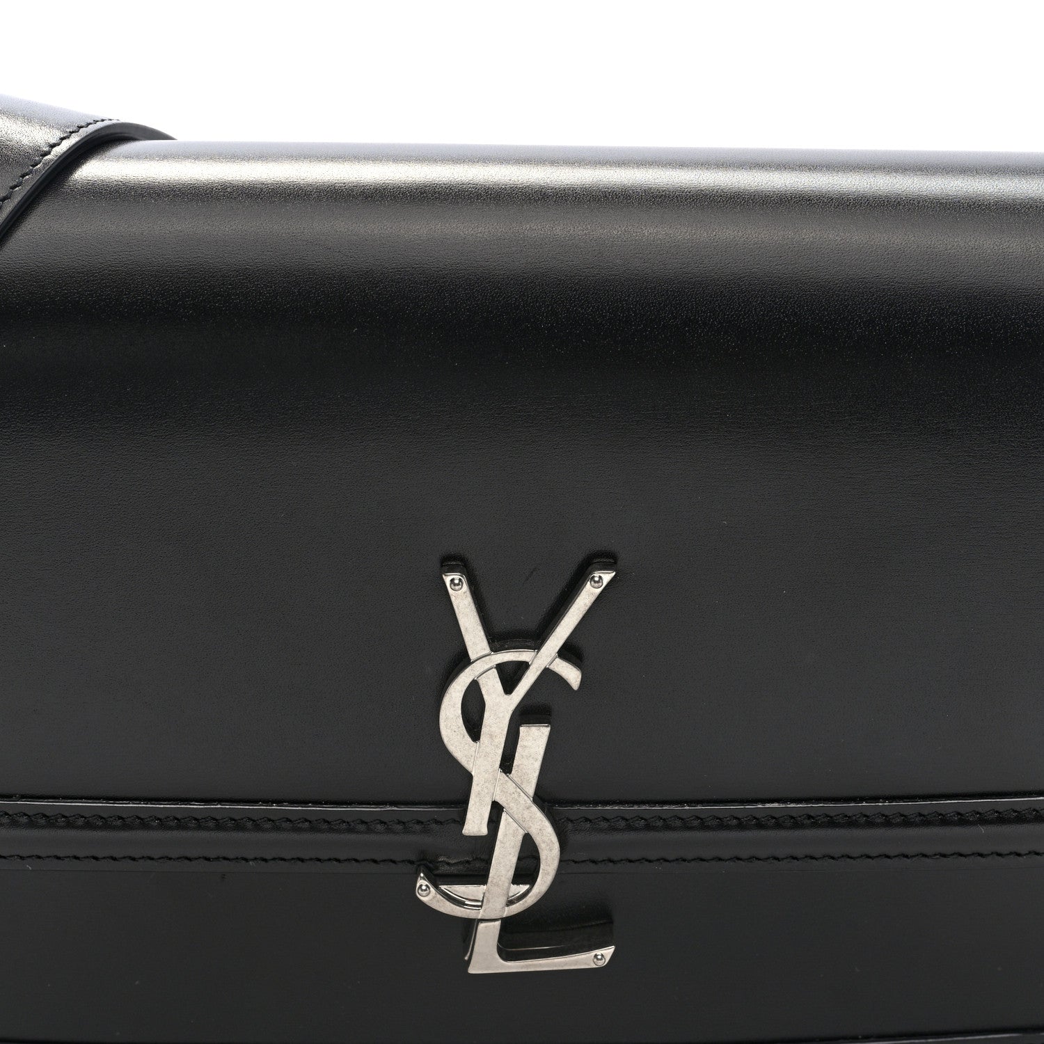 Box Calfskin Monogram Medium Solferino Satchel Black