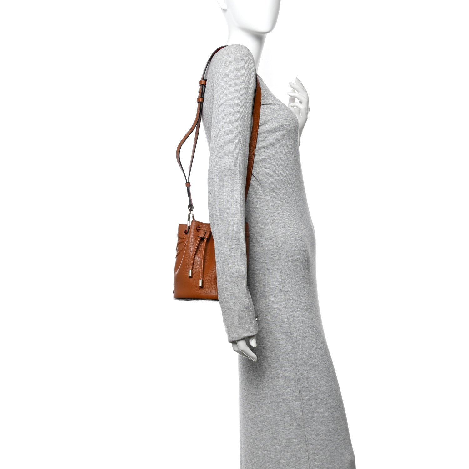 Calfskin Empire By My Side Bucket Bag Cuoio