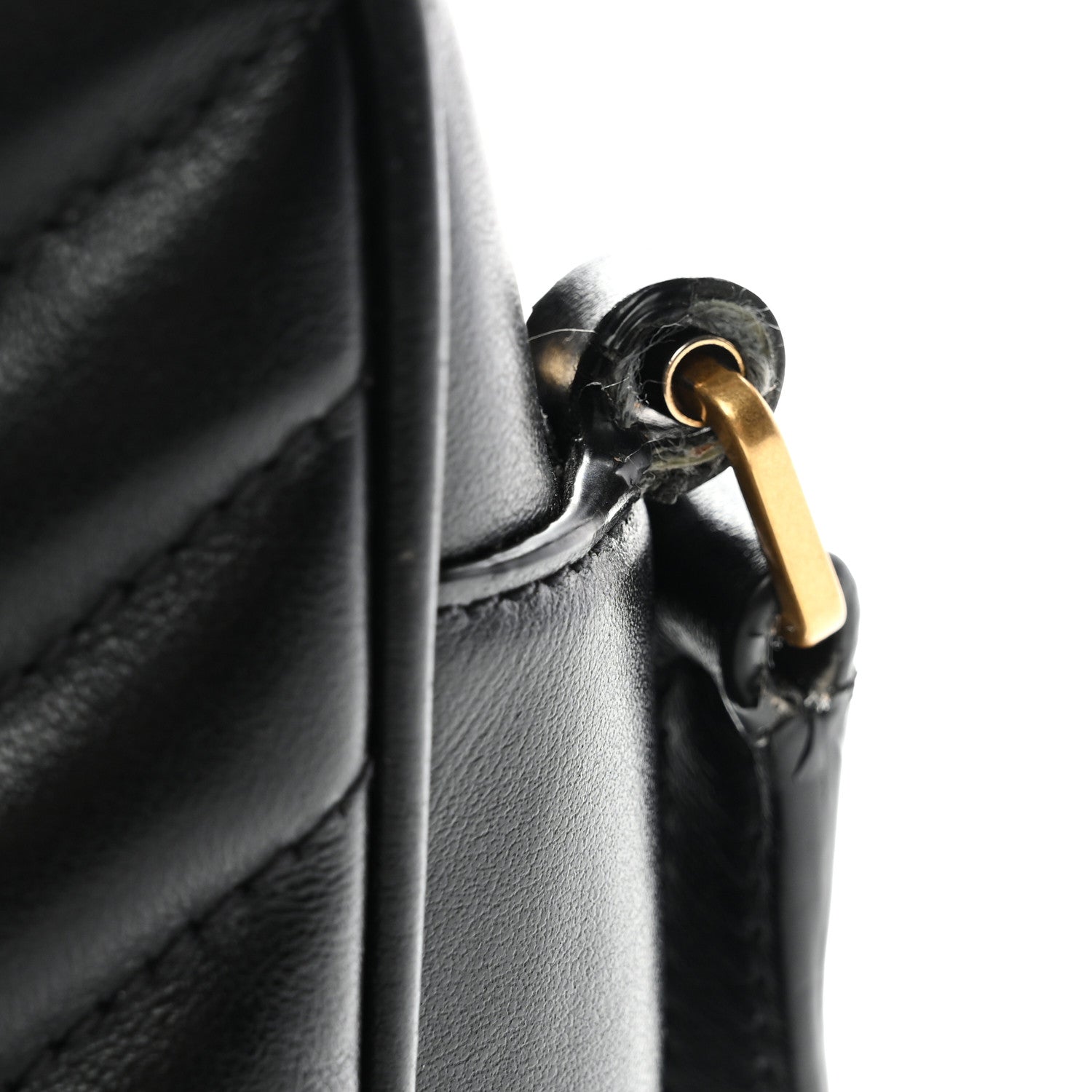 Calfskin Matelasse Monogram Lou Camera Bag Black