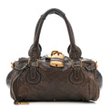 Calfskin Medium Paddington Satchel Chocolate