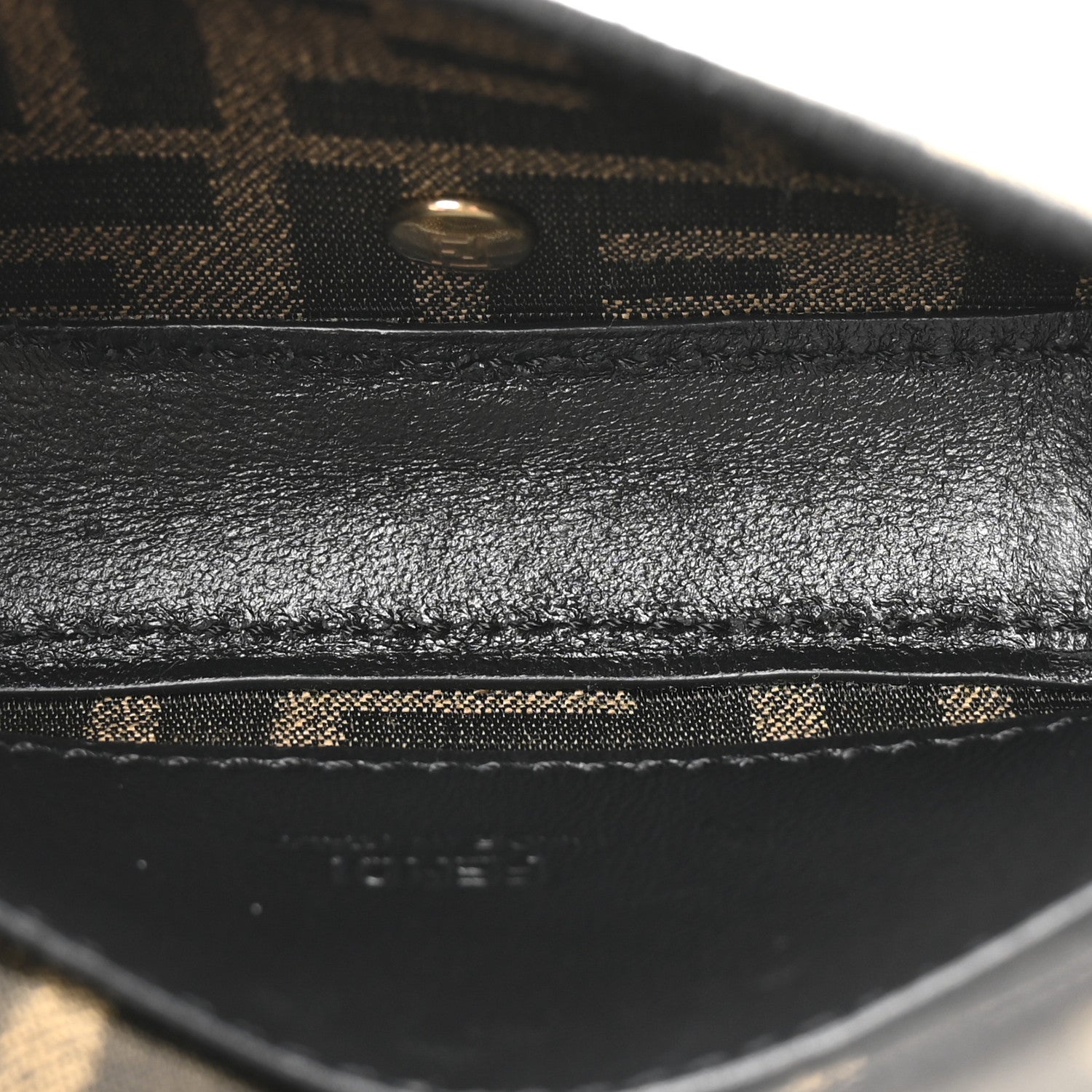 Glazed Fabric FF 1974 Nano Baguette Charm Mogano Panna