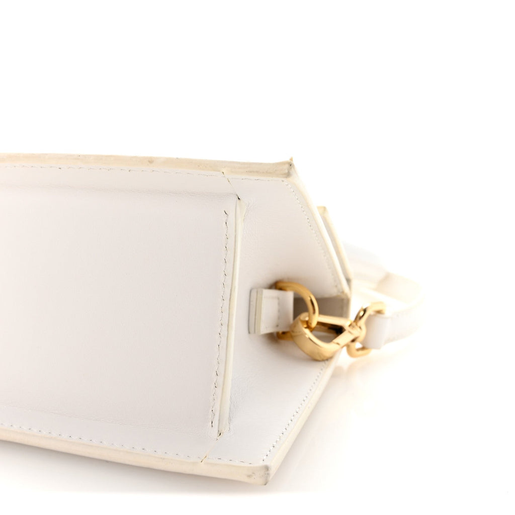 Smooth Calfskin Le Chiquito Moyen White
