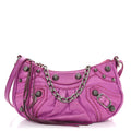 Agneau Arena Le Cagole Mini Purse With Chain Lipstick Pink