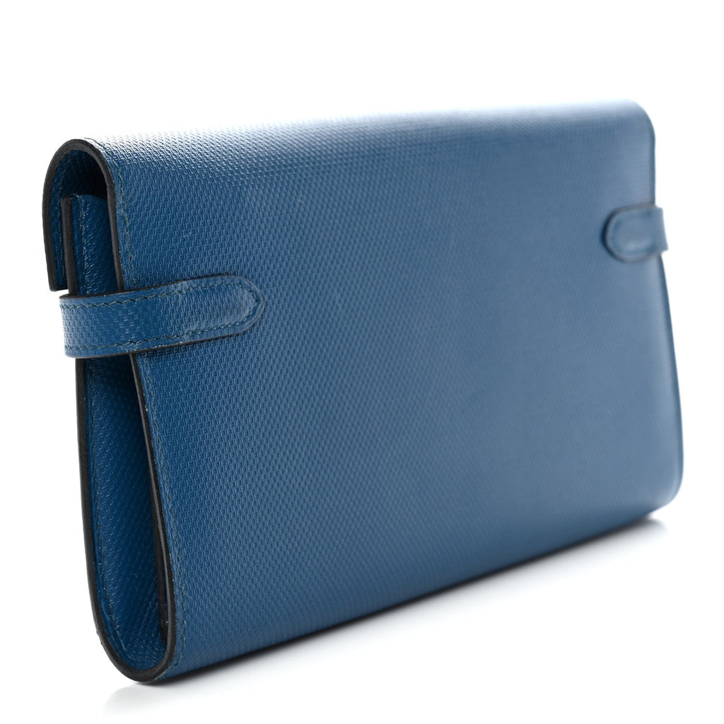 Grain d'H Kelly Longue Wallet Bleu De Galice