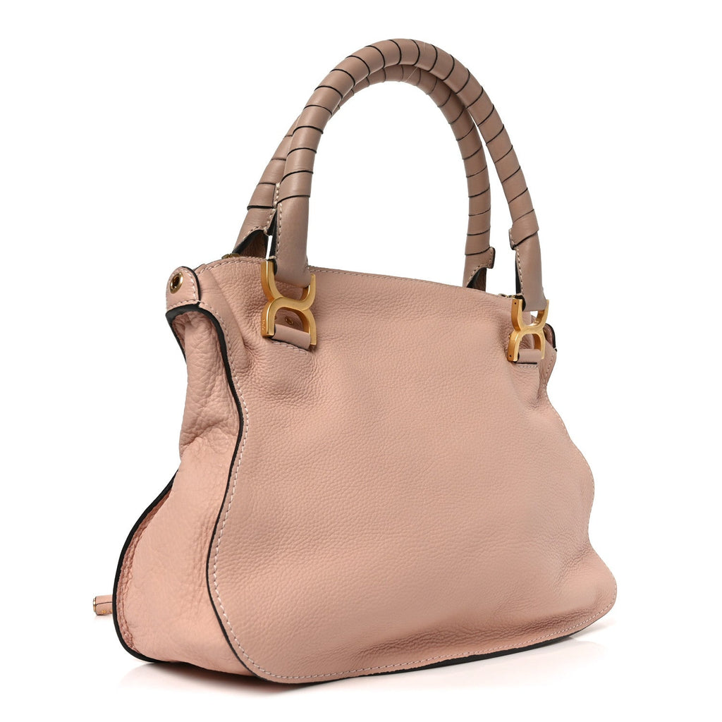 Calfskin Medium Marcie Satchel Blush Nude