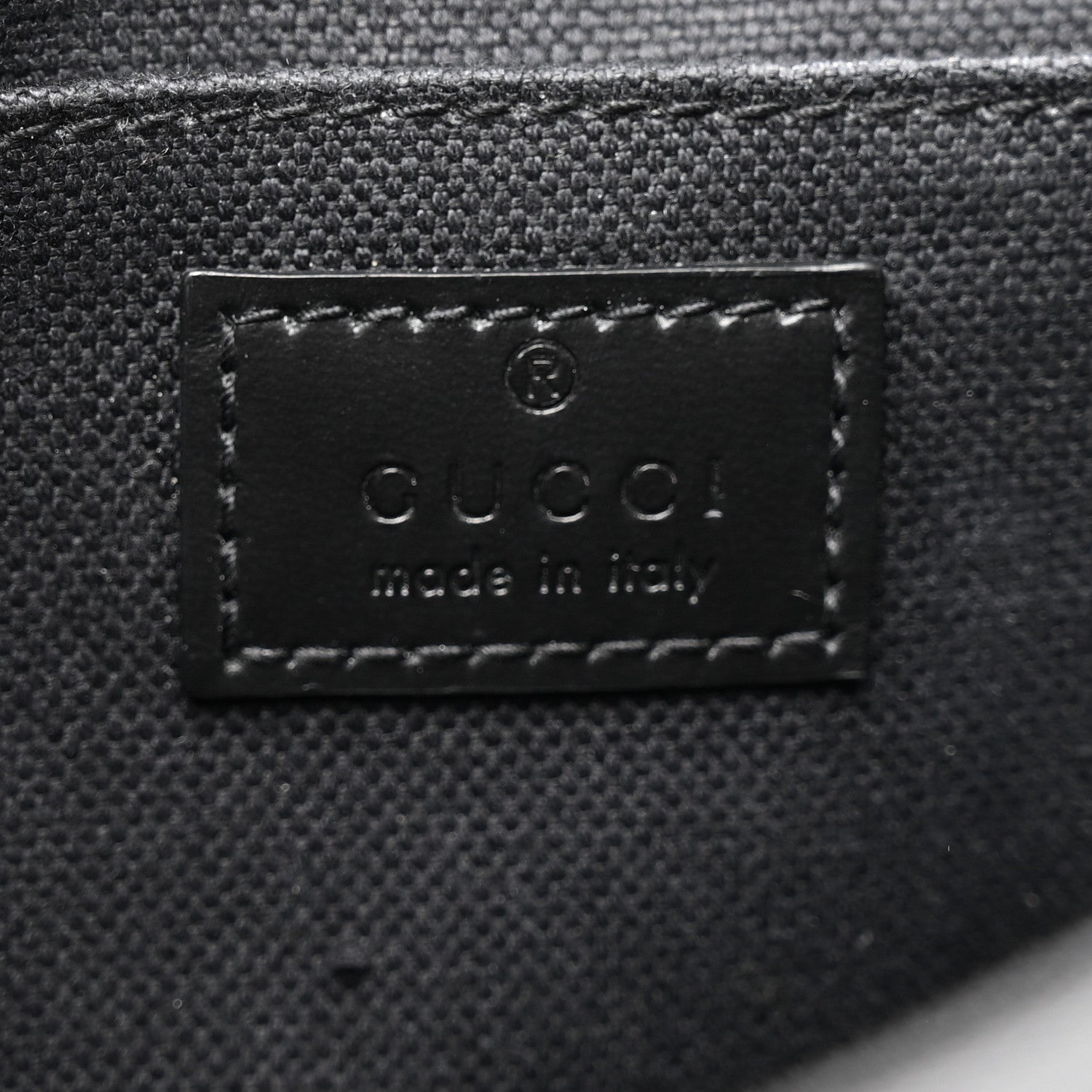 GG Supreme Monogram Textured Dollar Calfskin Retro Interlocking G Flap Messenger Bag Black