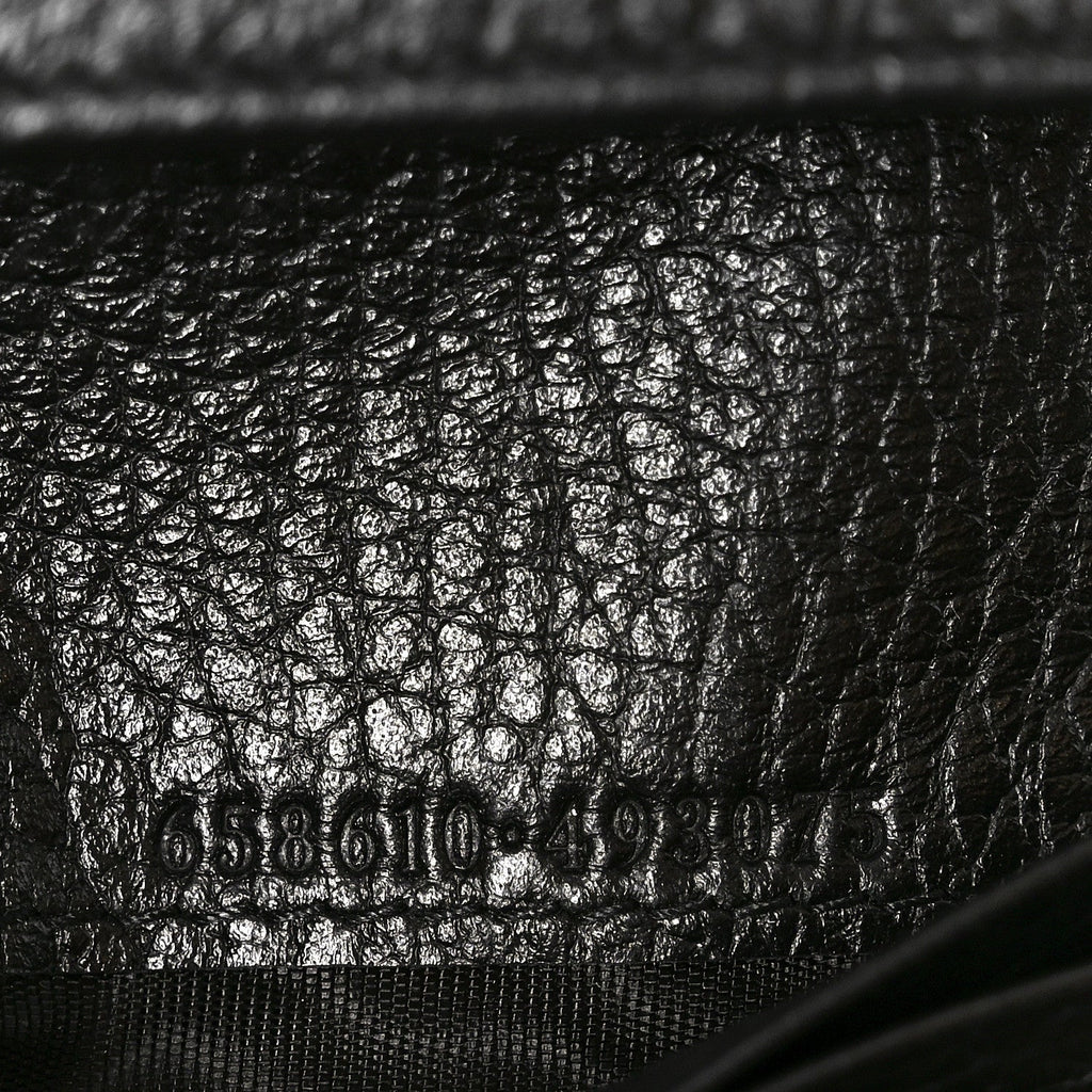 Dollar Calfskin GG Supreme Monogram GG Marmont  Case Black Beige Ebony