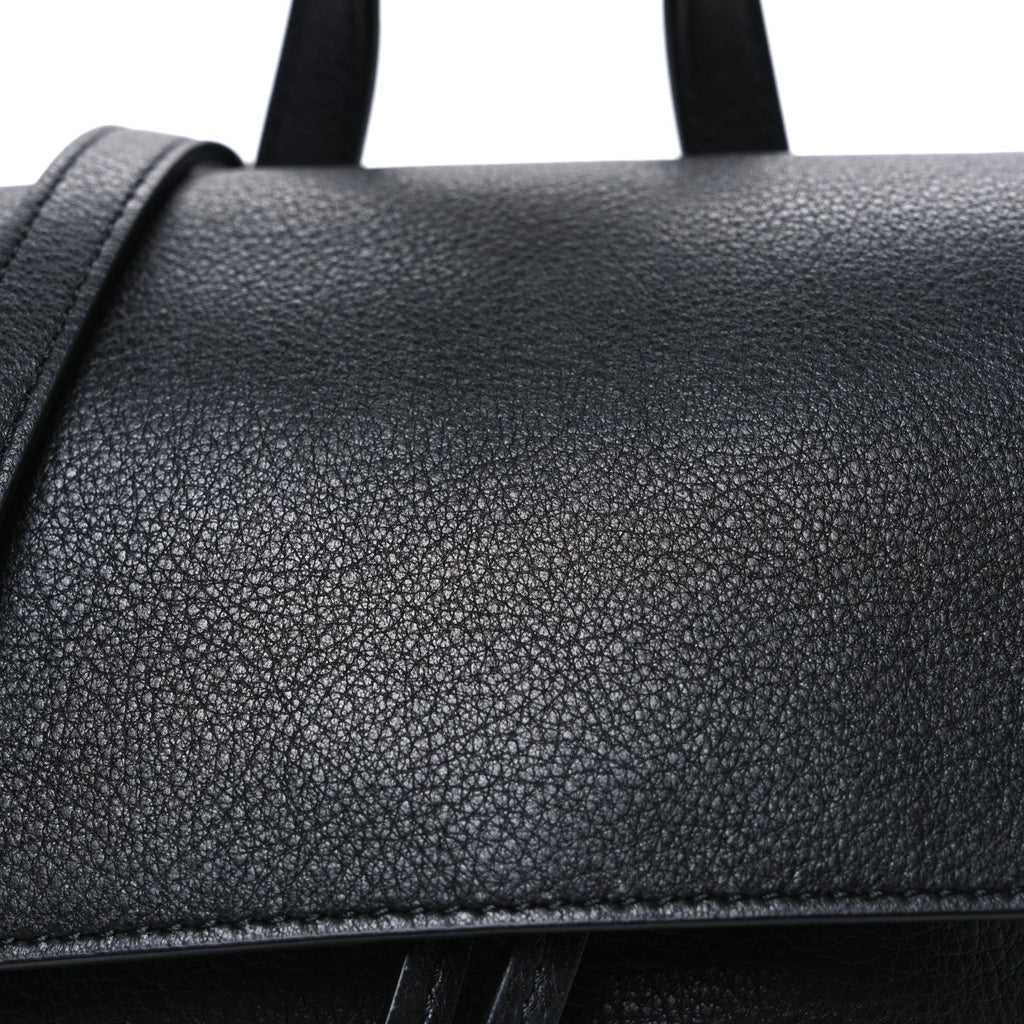 Calfskin Mini Lady Bag Black Flamma
