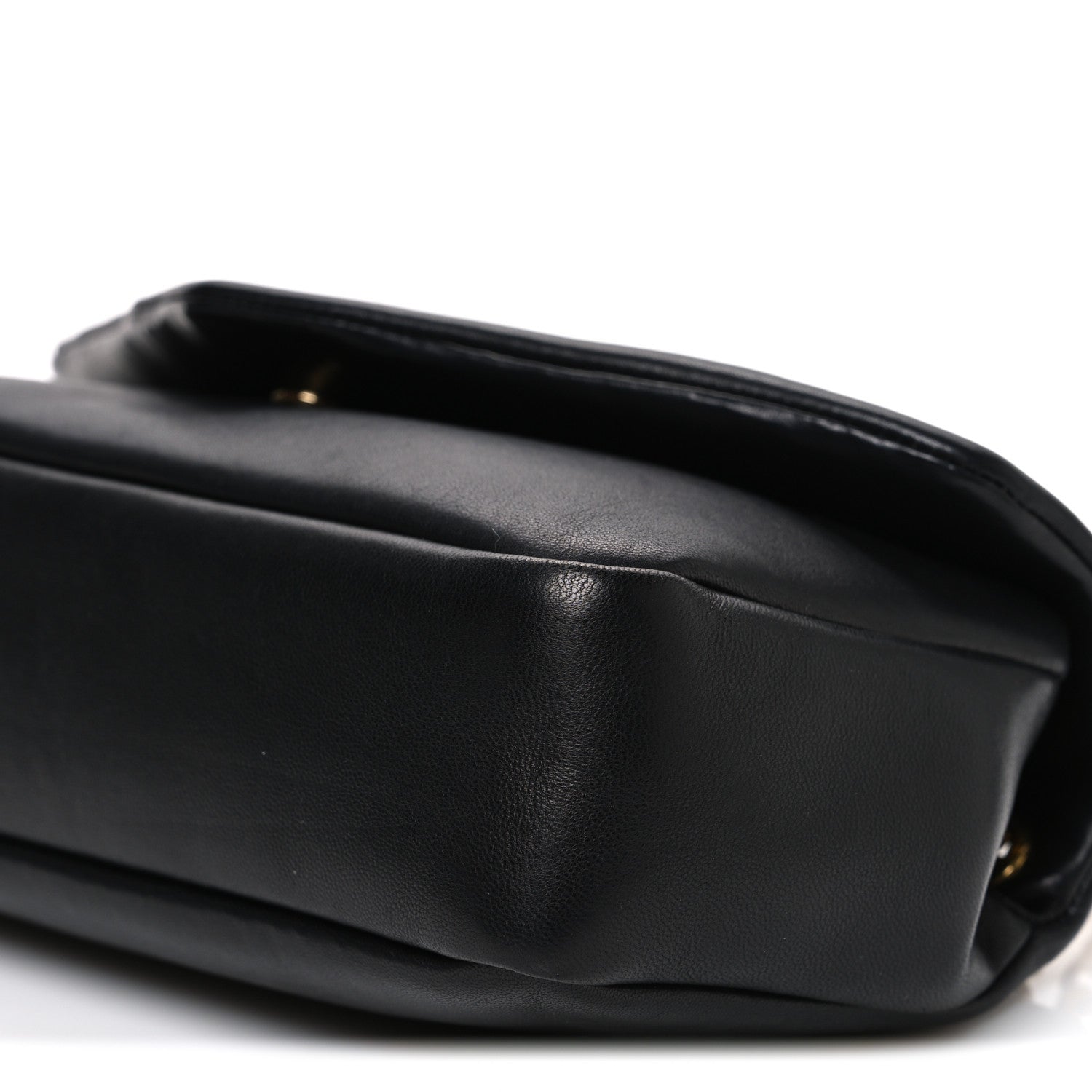 Plunged Lambskin Calypso Black