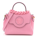 Grained Calfskin Small La Medusa Top Handle Bag Pink