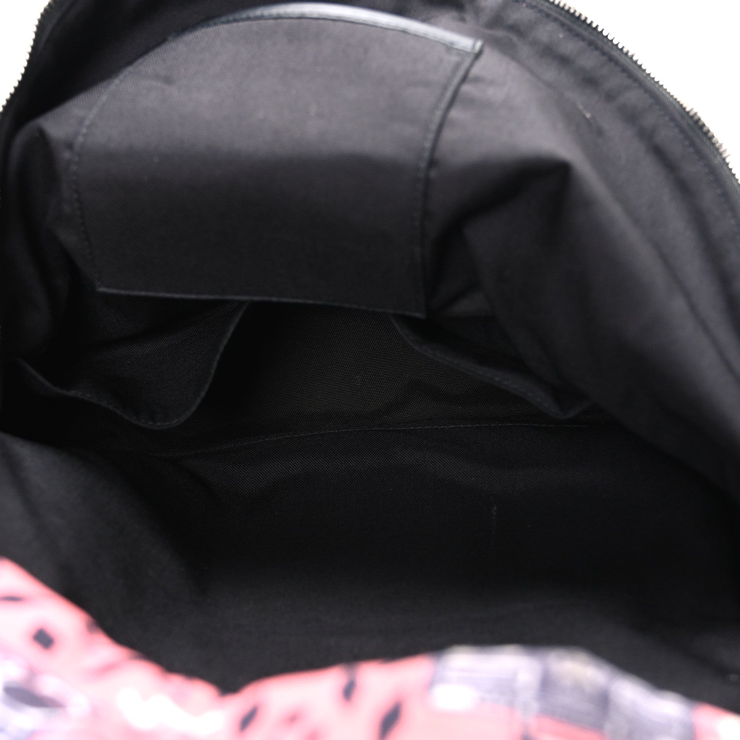 Canvas Radio Print City Backpack Pink