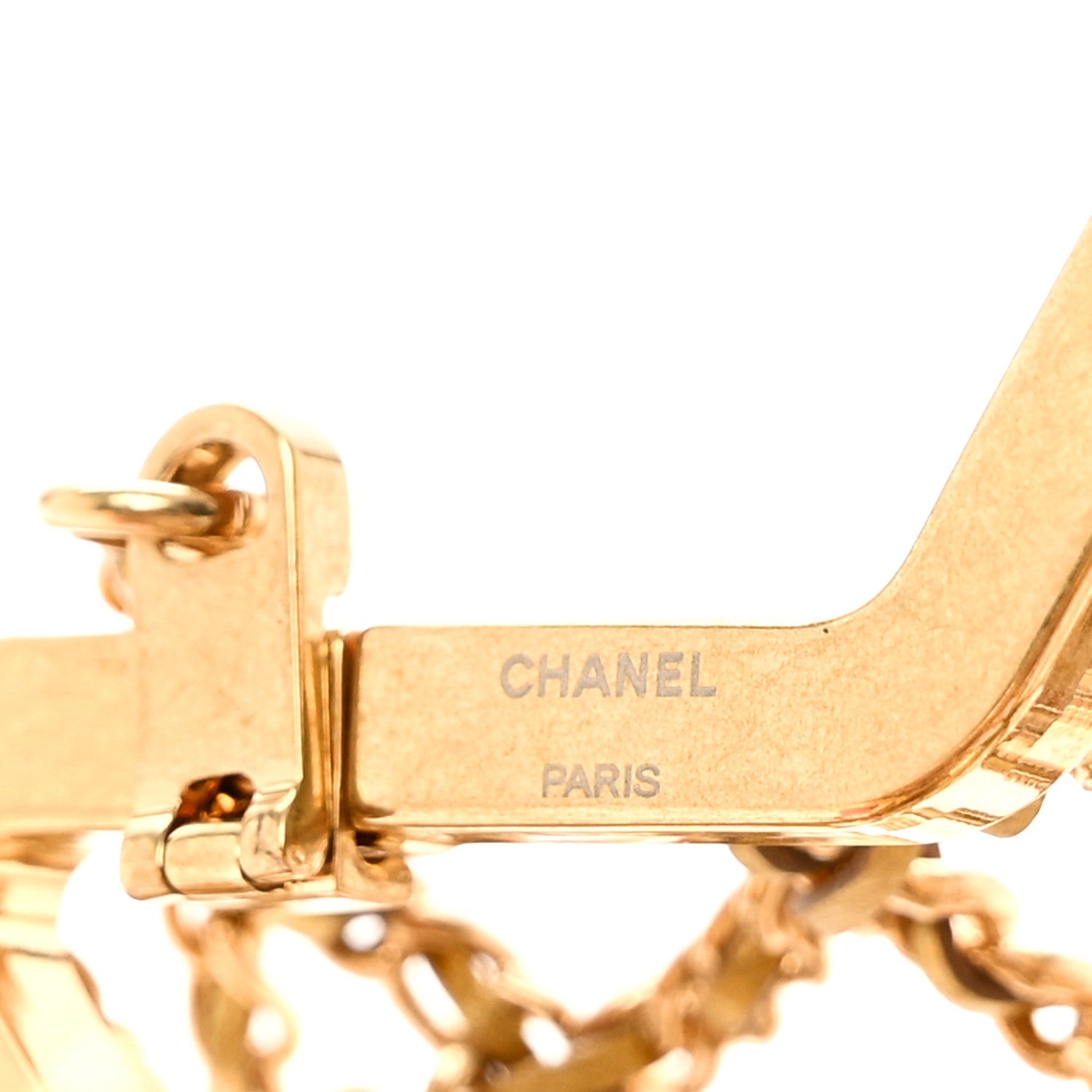 Metal CC Star Minaudiere Crossbody Gold
