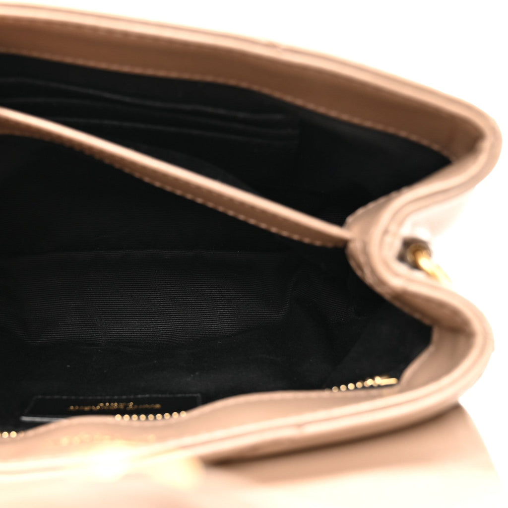 Calfskin Y Quilted Monogram Toy Loulou Crossbody Bag Taupe