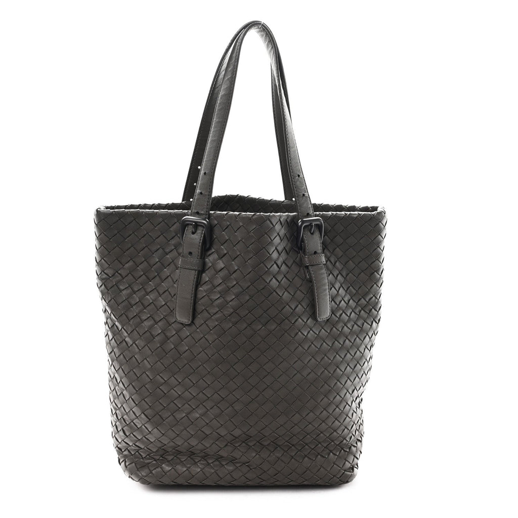 Nappa Intrecciato Small Seamless Tote  Grey