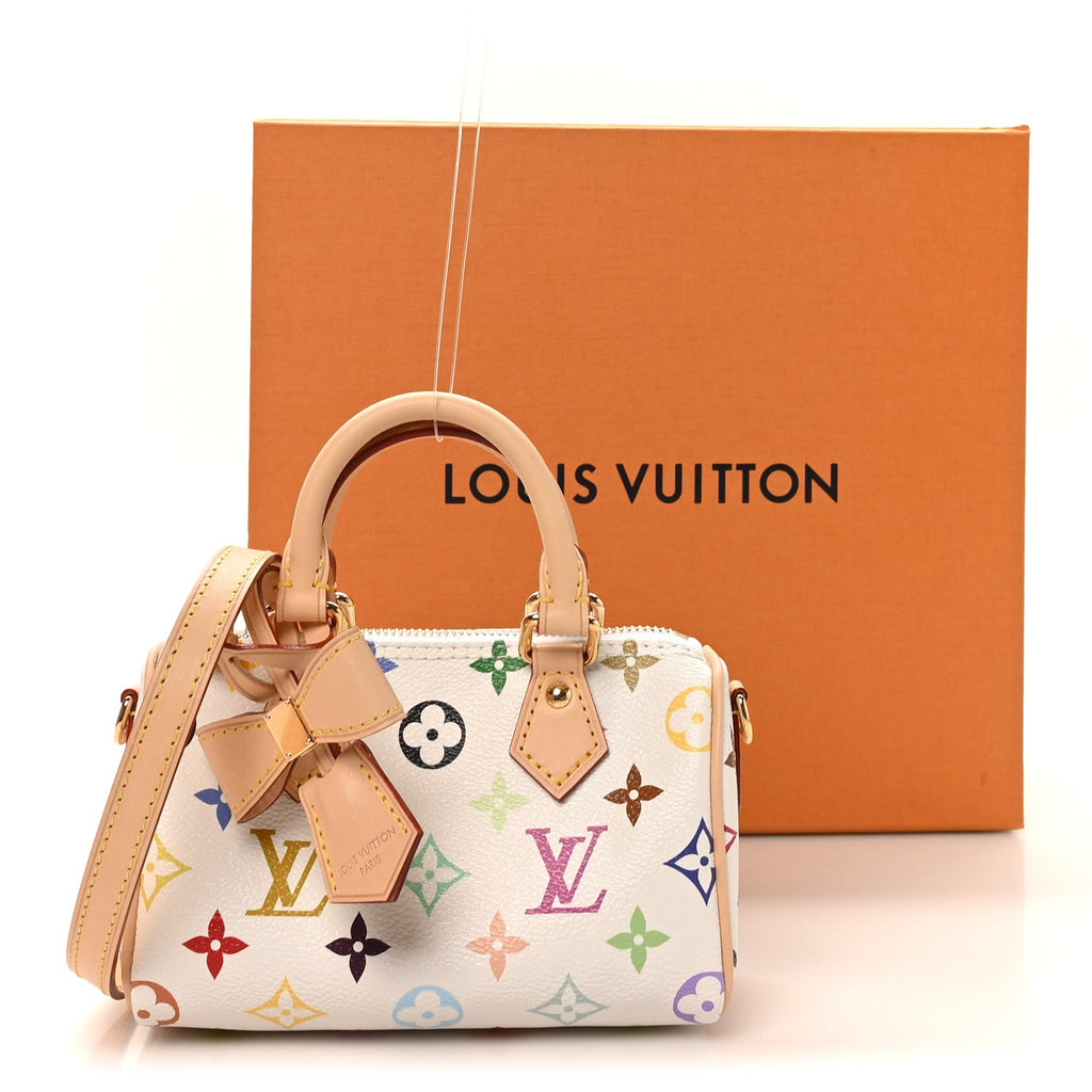 LV X TM Monogram Multicolor Nano Speedy White