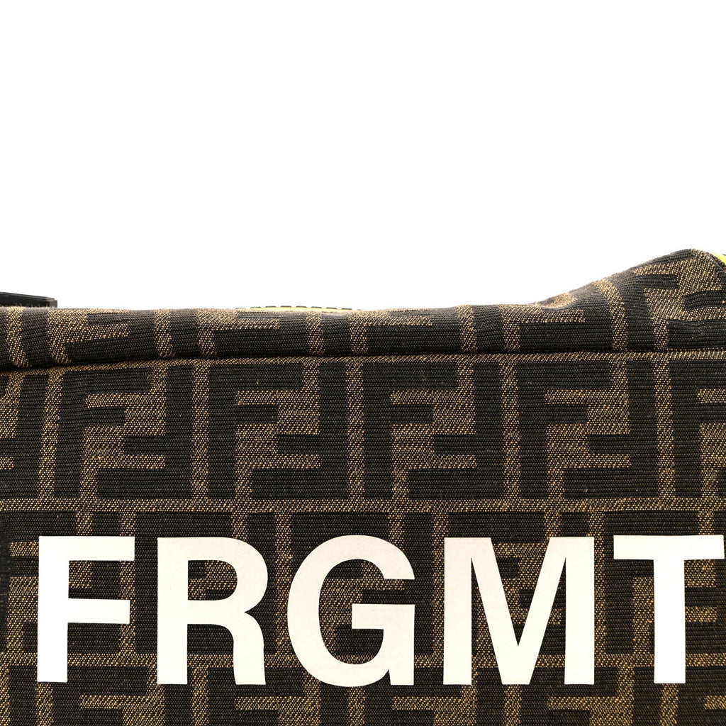 X FRGMT Fabric FF 1974 Embossed Belt Bag Tobacco Moro Black White