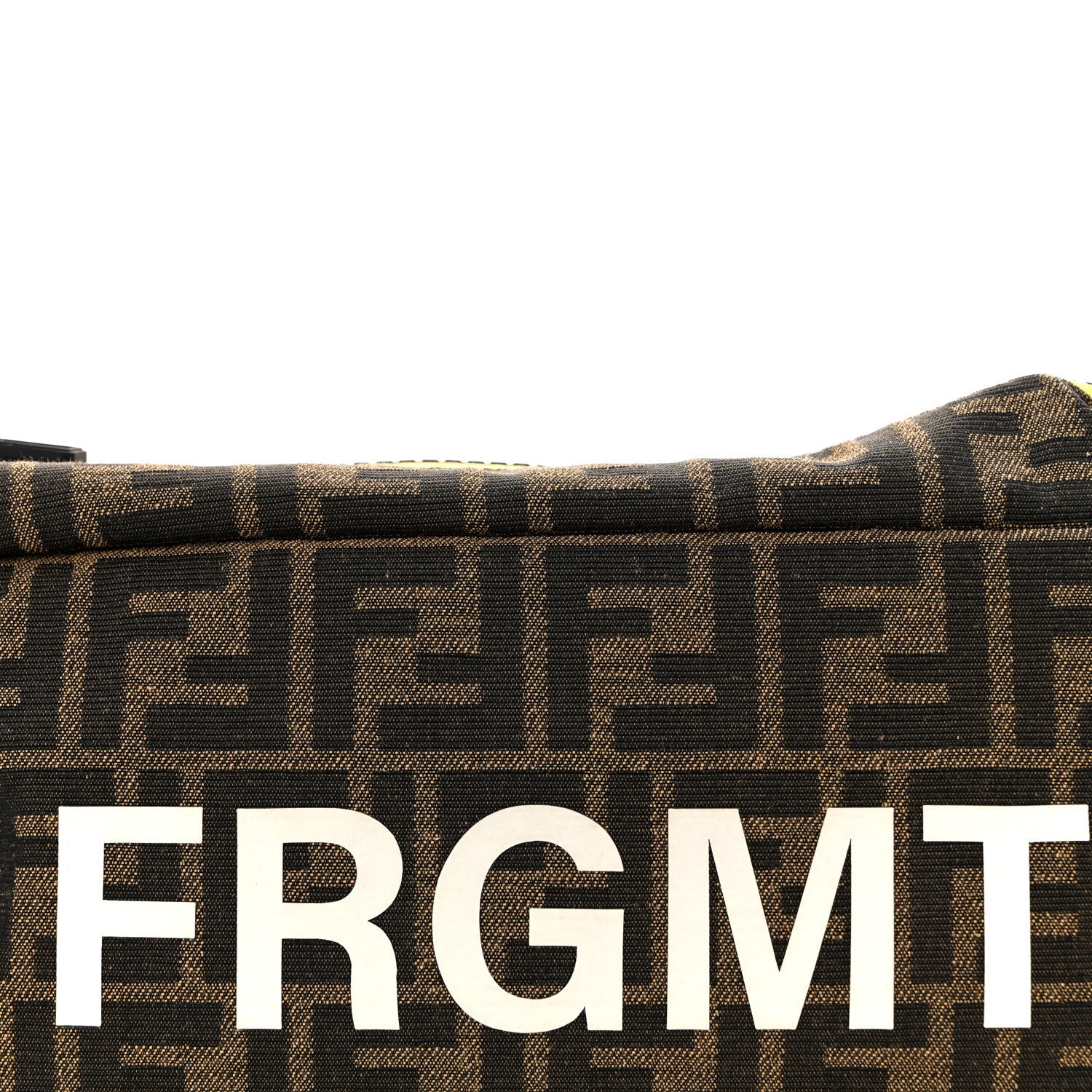 X FRGMT Fabric FF 1974 Embossed Belt Bag Tobacco Moro Black White
