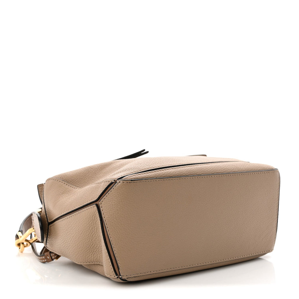 Grained Calfskin Small Puzzle Bag Sand Mink