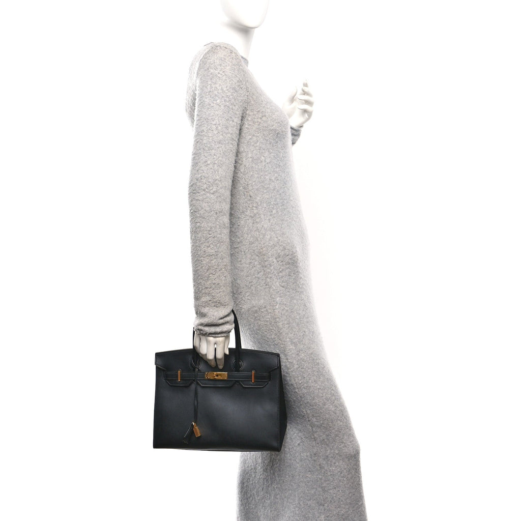 Veau Monsieur Birkin Sellier 30 Black