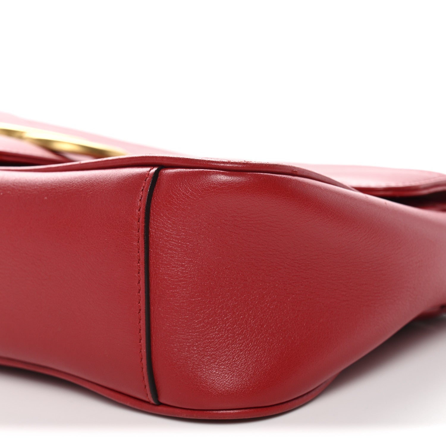 Calfskin Matelasse Small GG Marmont Shoulder Bag Hibiscus Red