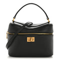 Natural Smooth Calfskin Rodeo Vanity Black