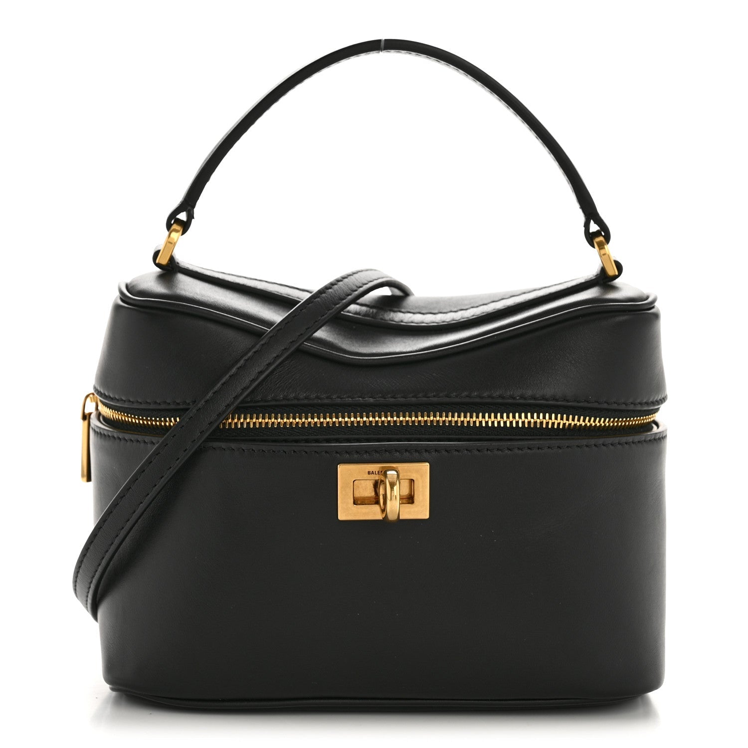 Natural Smooth Calfskin Rodeo Vanity Black