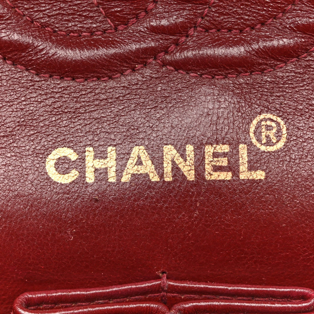 Lambskin Quilted Small Double Flap Black