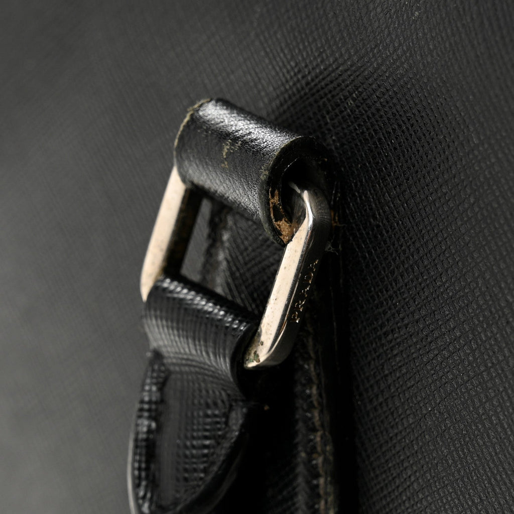 Saffiano Travel Briefcase Black