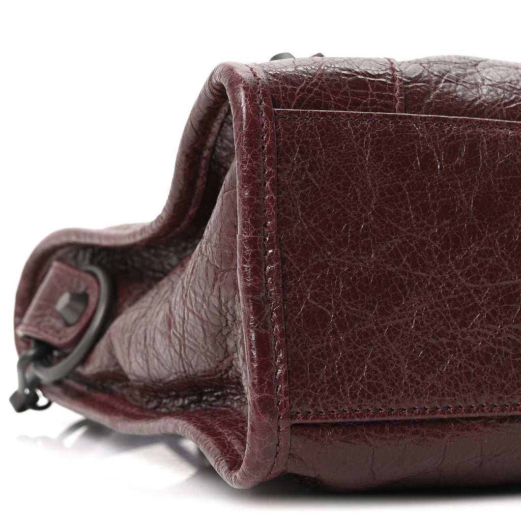 Agneau Arena Classic Hardware Small Le City Dark Burgundy