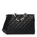 Lambskin Embossed Monogram Coussin MM Black