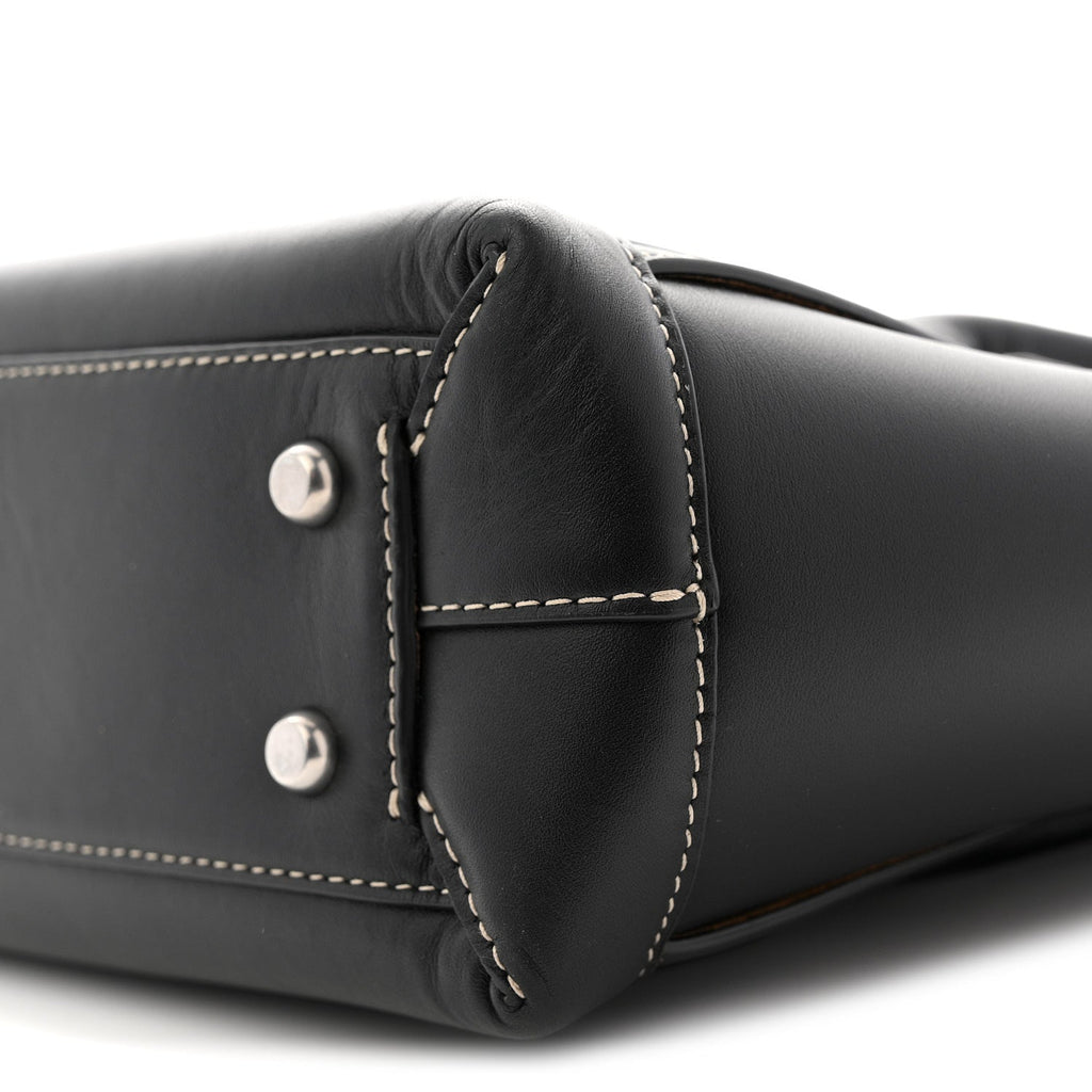 French Calfskin Maxi Intrecciato Arco 33 Black