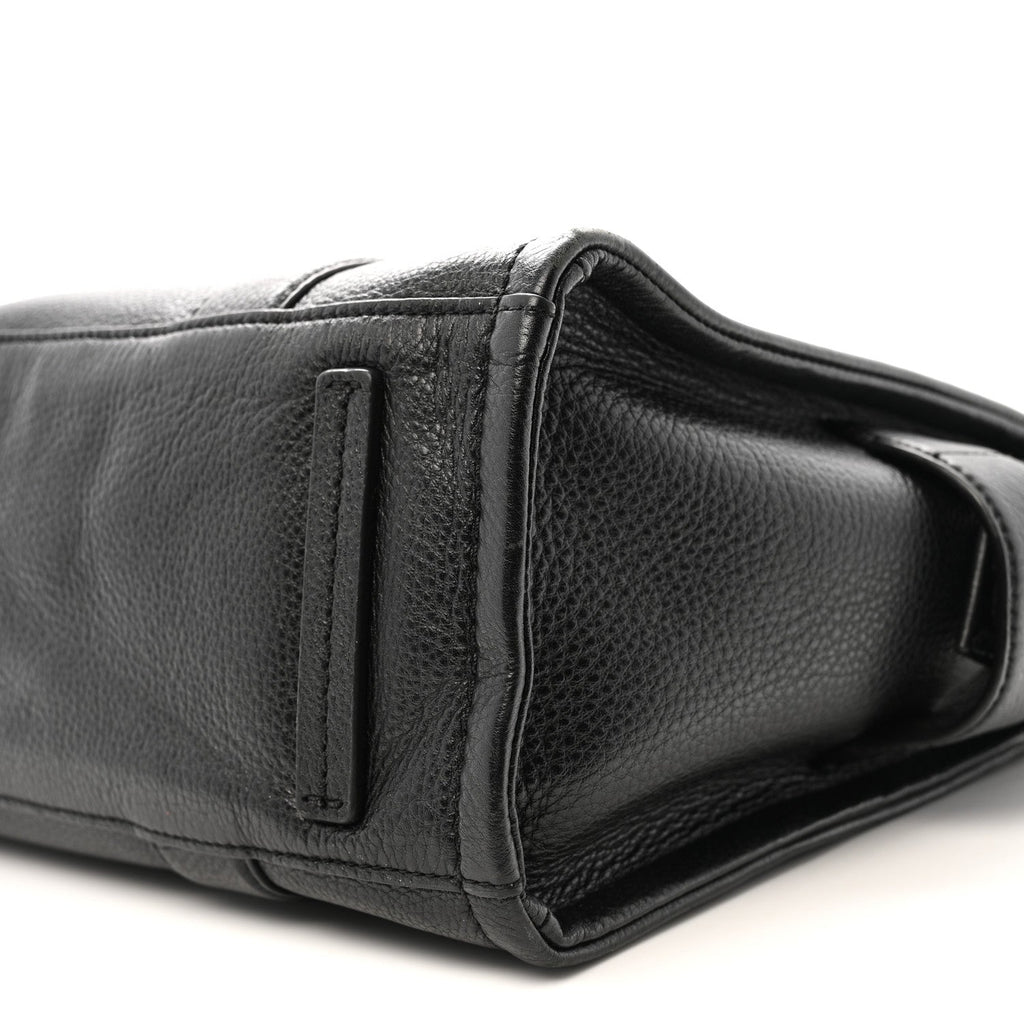 Grained Calfskin Medium The Tote Bag Black