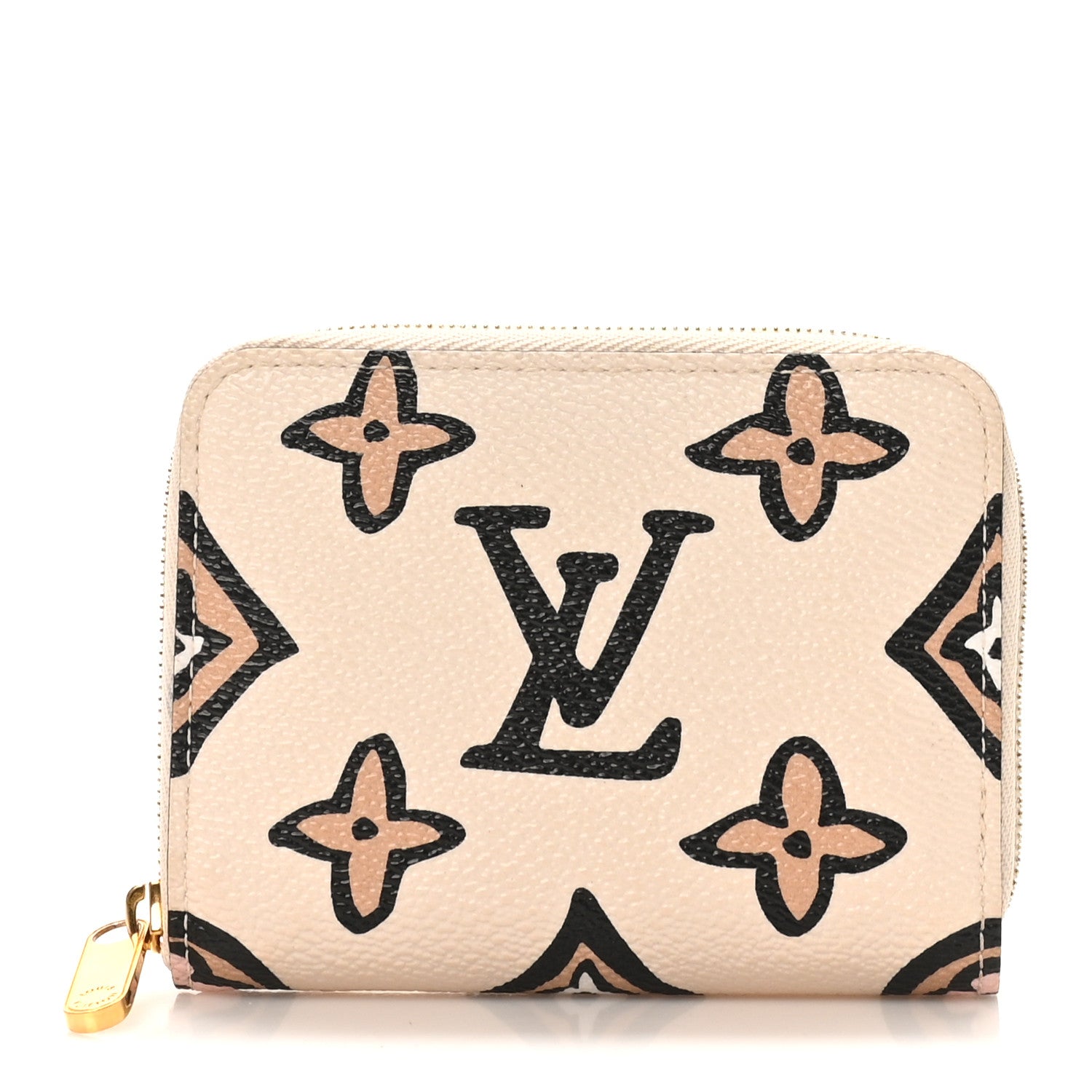 Monogram Giant Wild At Heart Zippy Coin Purse Creme