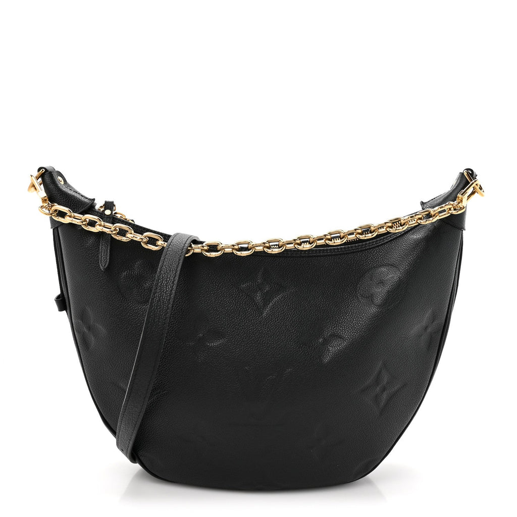 Empreinte Monogram Giant Loop Hobo Black