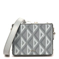 Coated Canvas CD Diamond Lock Mini Case  Gray
