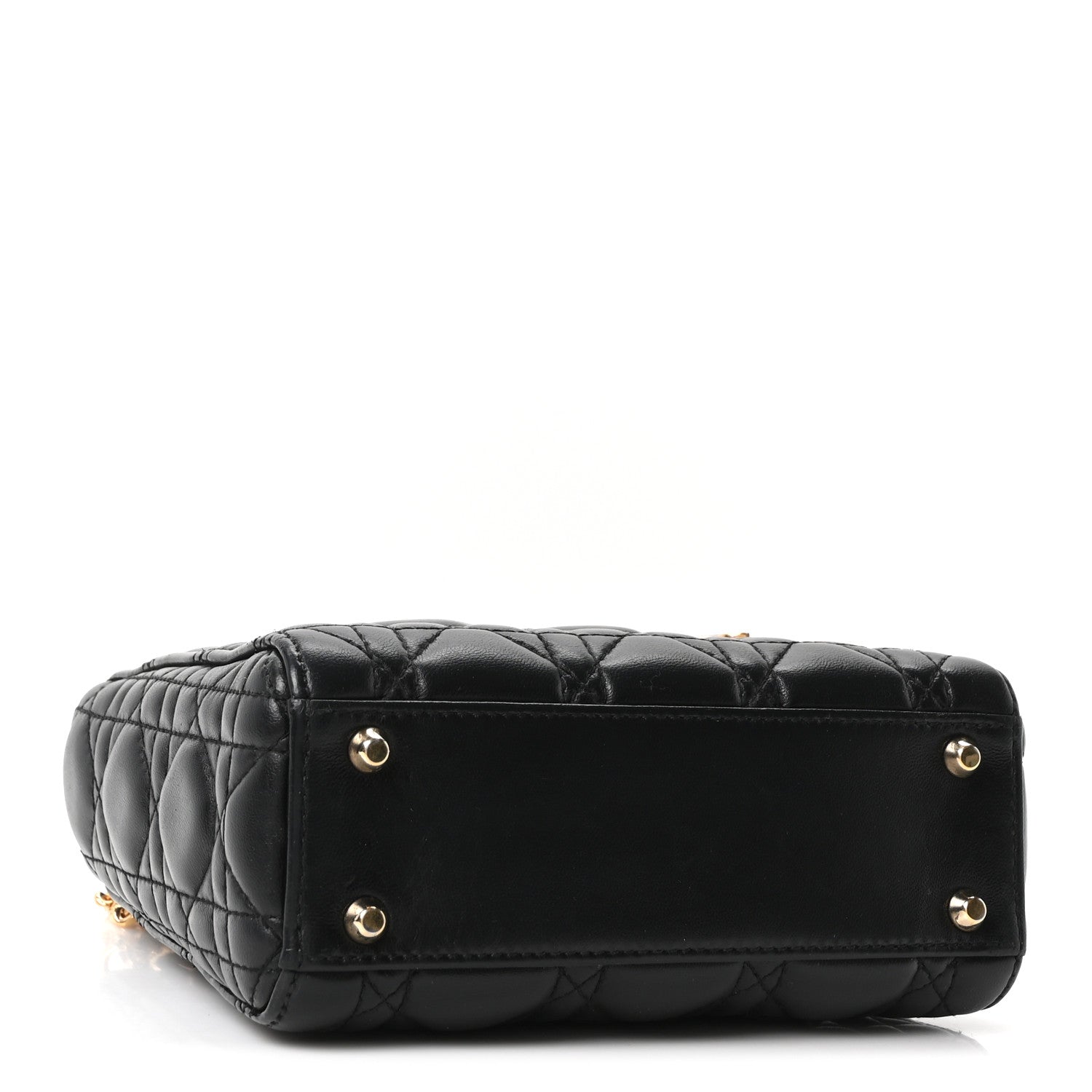 Lambskin Cannage Mini Lady Dior Black