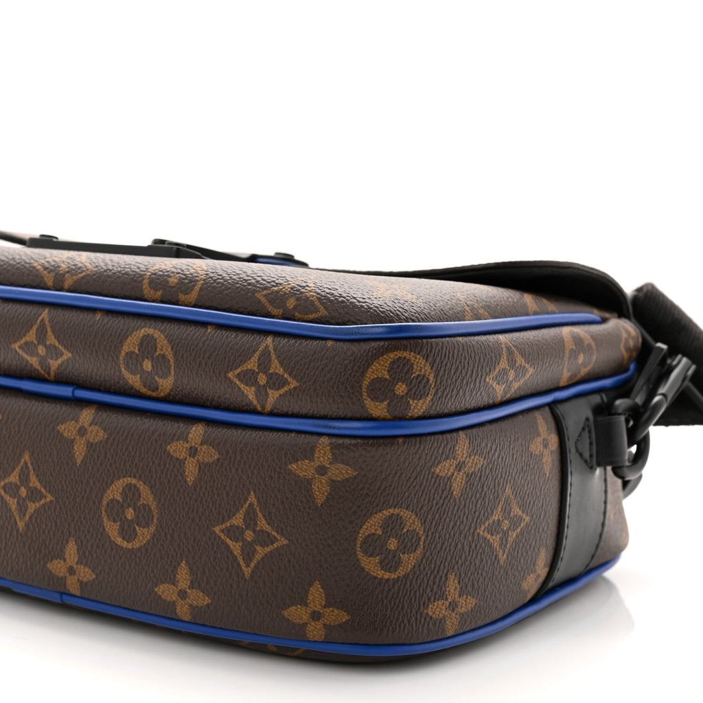 Monogram Macassar S Lock Messenger Blue