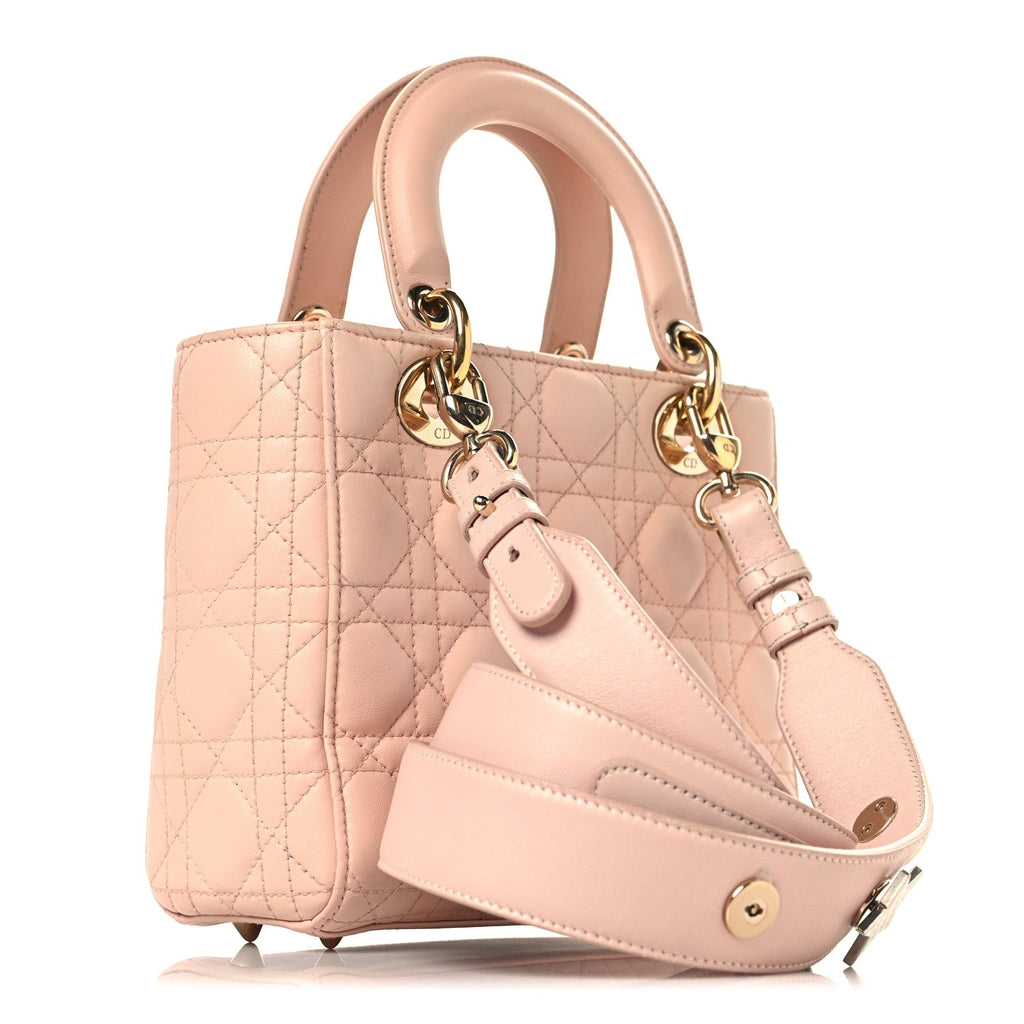 Lambskin Cannage Small My ABCDior Lady Dior Light Pink