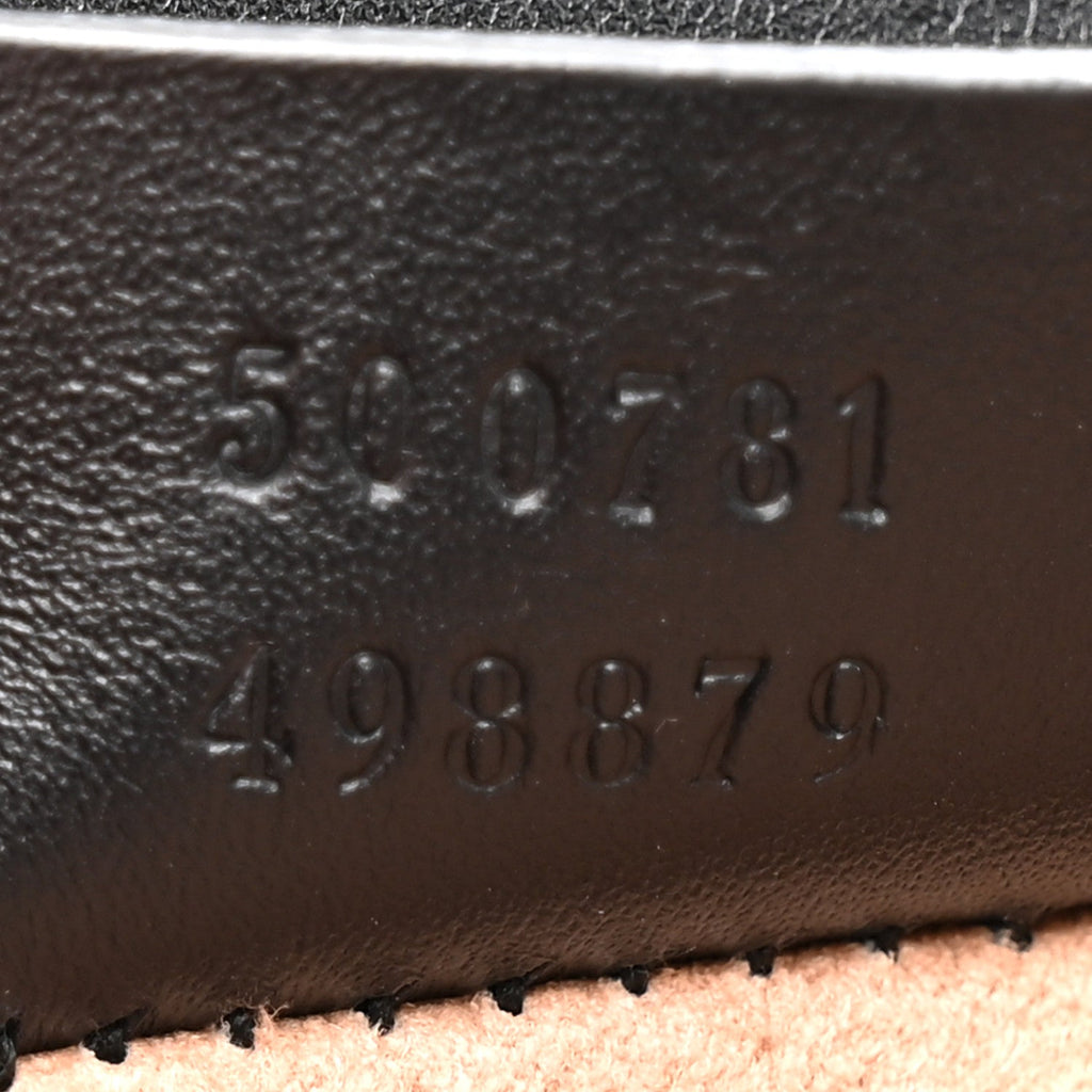 GG Supreme Monogram Small Osiride Shoulder Bag Black Gold