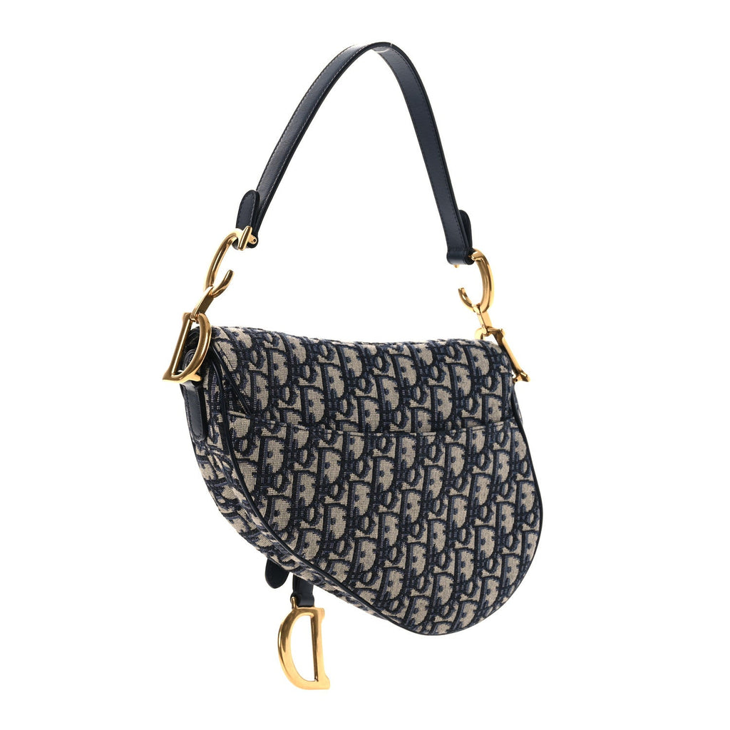 Oblique Saddle Bag Blue